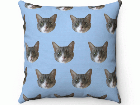 Custom Print Your Cat Toss Pillow Cover Discount