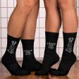 Sitting with Dogs Socks - Black For Sale