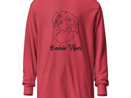 Sitting With Dogs [Bonnie] Hooded Long-Sleeve Tee Discount