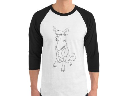 Sitting with Dogs [London] Baseball Shirt Hot on Sale