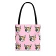 Custom Print Your Cat Tote Bag Cheap