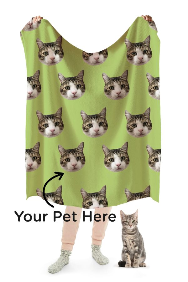 Custom Print Your Cat Blanket Online Sale