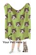 Custom Print Your Cat Blanket Online Sale