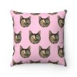 Custom Print Your Cat Toss Pillow Cover Discount