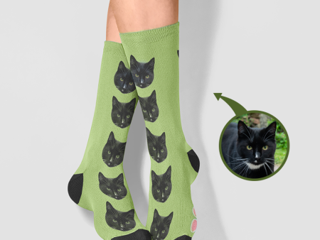 Custom Print Your Cat Socks on Sale