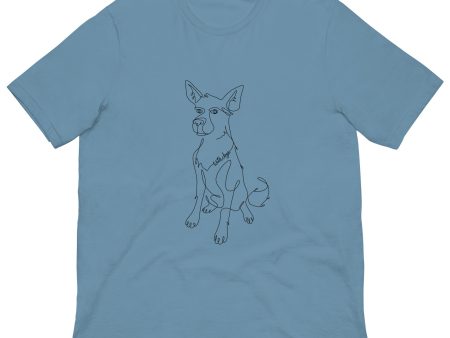 Sitting with Dogs [London] Unisex t-shirt For Sale