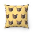 Custom Print Your Cat Toss Pillow Cover Discount