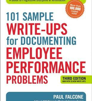 101 Sample Write-Ups for Documenting Employee Performance Problems: A Guide to Progressive Discipline and Termination For Sale